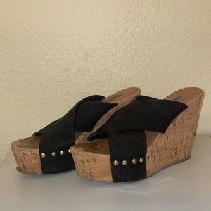 Steve Madden Cork Wedge Pride